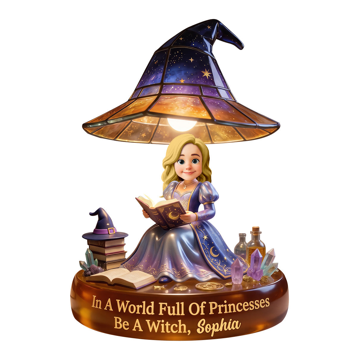 Be A Witch Acrylic Light Box - Personalized Gift for Your Favorite Witch Light Box PopCulturePrints