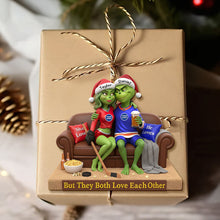 Load image into Gallery viewer, But They Both Love Each Other - Sporty Green Couple Christmas Ornament - Personalized Gifts for Couples Ornament PopCulturePrints
