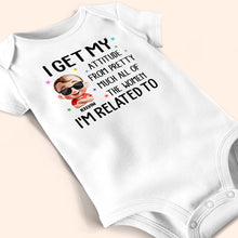 Load image into Gallery viewer, I Get My Attitude - Personalized Baby Onesie for Cool Babies Baby Onesie PopCulturePrints
