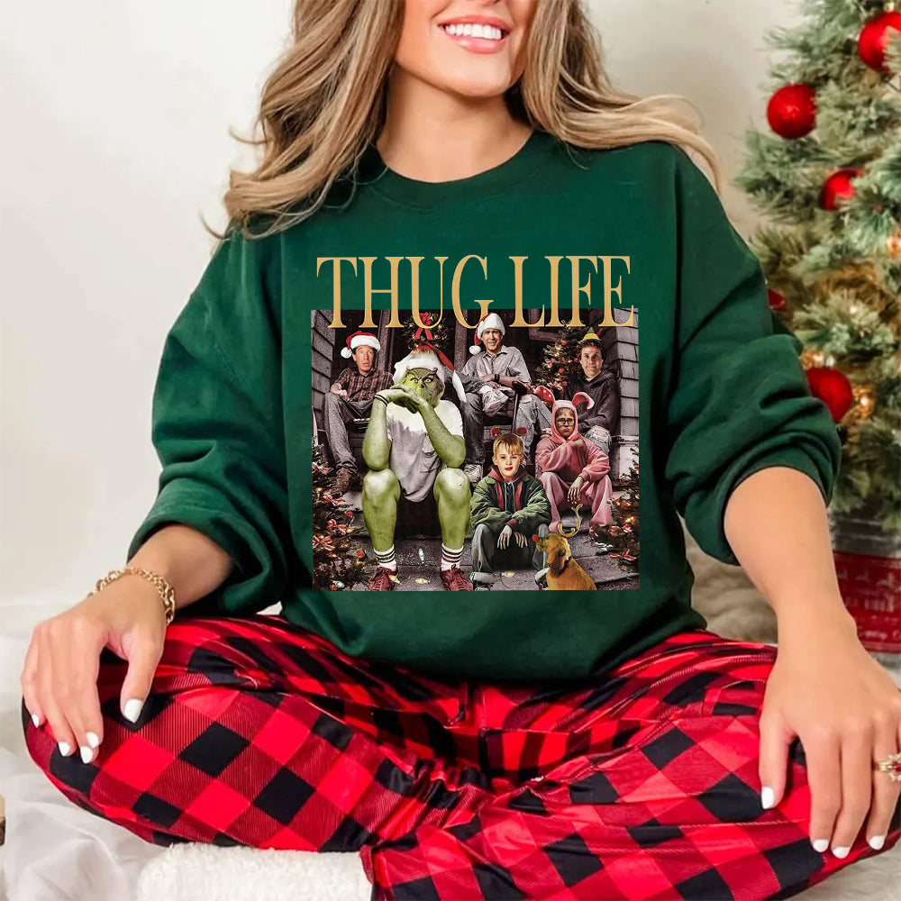 Thug Life Christmas Comedy Friends Shirt