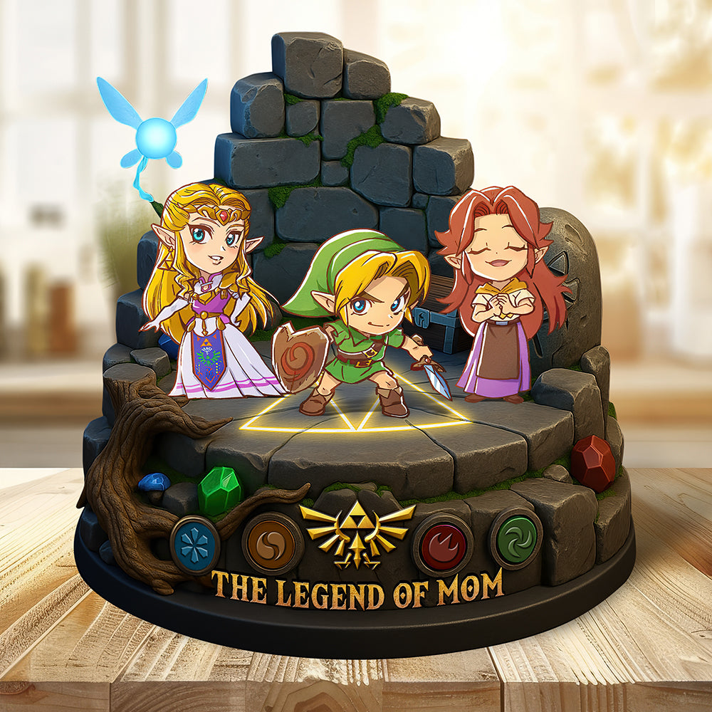 "Every Hero Needs a Mom" - Personalized Legend of Mom Plaque - Unique Gift for Mom, Grandma, and Loved Ones Shaped Plaques PopCulturePrints