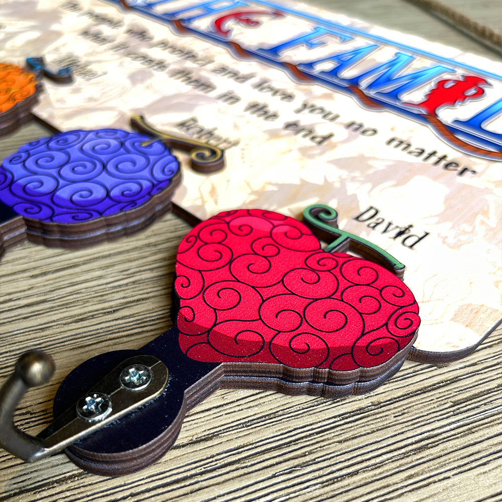 Personalized Family Key Hanger - Themed Design Wood Sign PopCulturePrints