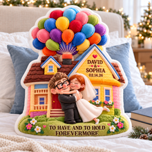 Load image into Gallery viewer, To Have and to Hold Forevermore - Romantic Couple Pillow | Personalized Gift for Couples Pillow PopCulturePrints
