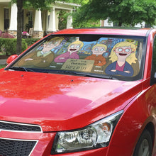 Load image into Gallery viewer, Personalized Family Windshield Sunshade - Fun Pop Culture Design Doormat PopCulturePrints
