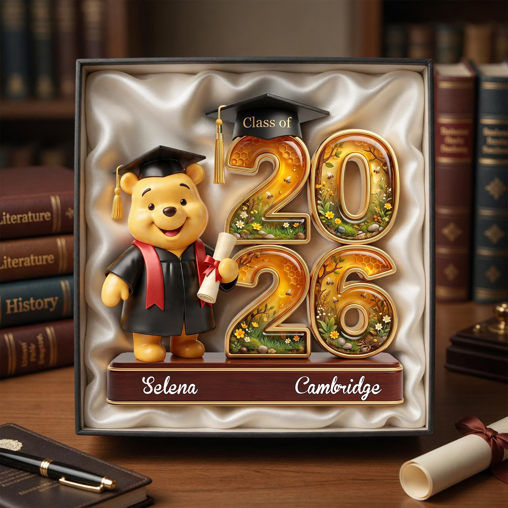 "Celebrate Your Achievement" - Personalized Meaningful Graduation Acrylic Plaque - Gift for Graduates, Friends, Family Shaped Plaques PopCulturePrints