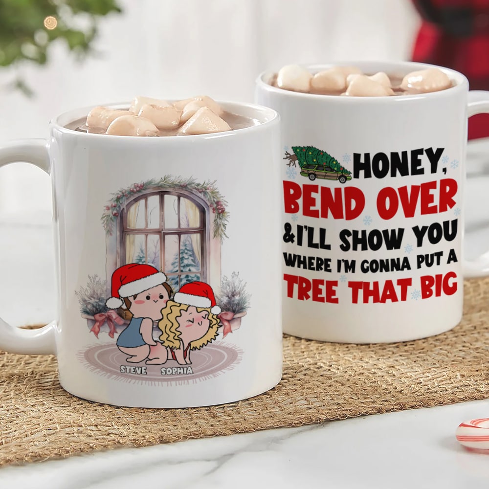 Personalized Christmas Couple Mug - Fun & Festive Gift