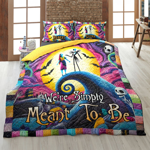 Personalized Horror Couple Quilt Bedding Set Blanket PopCulturePrints