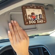 Load image into Gallery viewer, Proud Dog Dad - Personalized Custom Shaped Car Visor Clip Car Visor Clip PopCulturePrints

