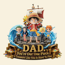 Load image into Gallery viewer, You're Our One Piece - Personalized Sea Captain Dad Acrylic Plaque Shaped Plaques PopCulturePrints
