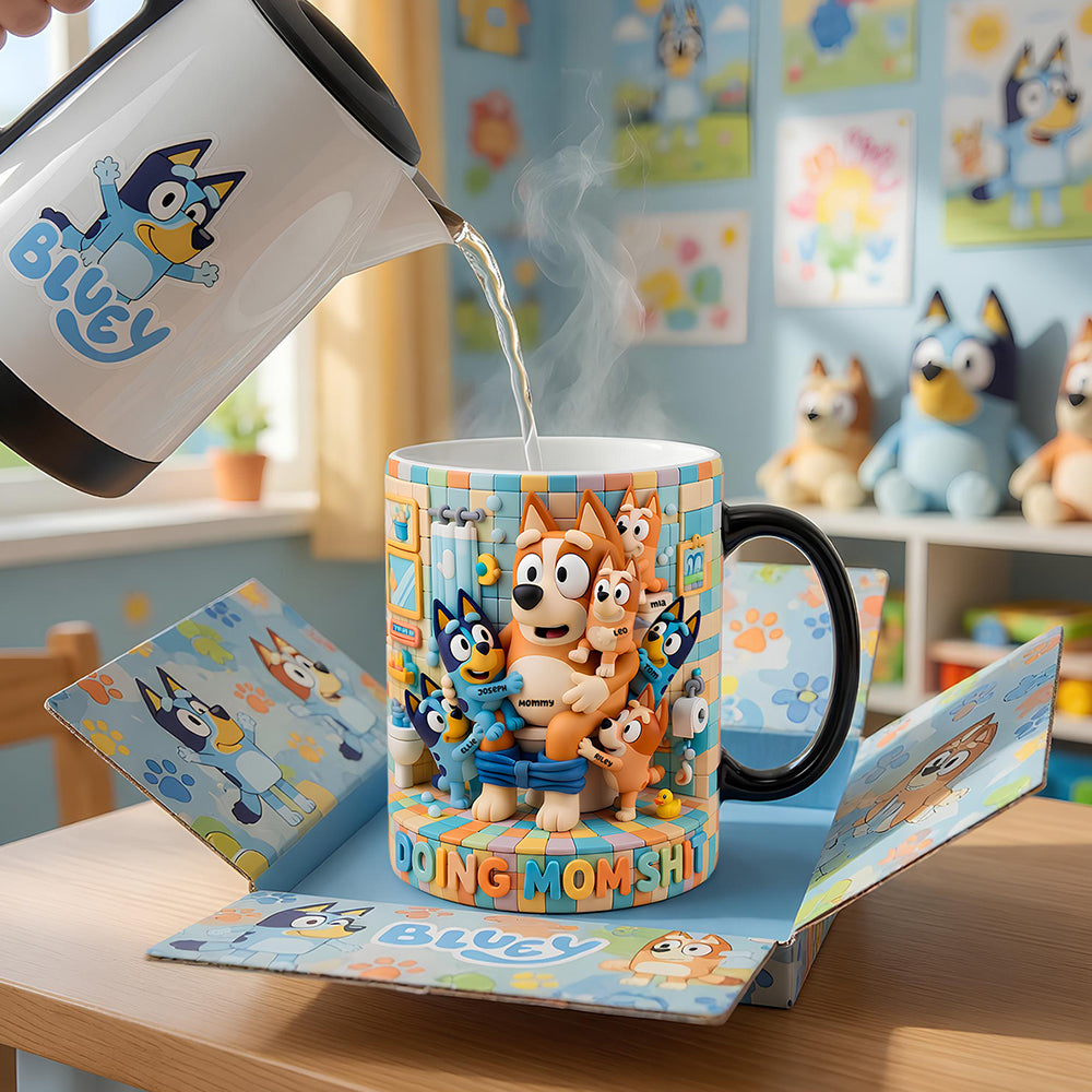 “Doing Mom Shit” – A Magical Mug for Every Super Mom - Personalized Gift for Moms and Grandmas Coffee Mug PopCulturePrints