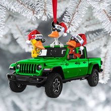 Load image into Gallery viewer, Custom Christmas Duck And Truck Personalized Ornament
