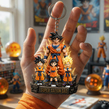Load image into Gallery viewer, “Show Your Superpower: Perfect for Dads!” - Personalized Power Dad Acrylic Keychain - Gift for Dad, Grandpa Keychains PopCulturePrints

