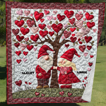 Load image into Gallery viewer, Personalized Valentine Quilt Bedding Set for Couples Blanket PopCulturePrints
