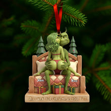 Load image into Gallery viewer, “All I Want for Christmas is Your Butt” – Cheeky Couple Christmas Ornament Ornament PopCulturePrints
