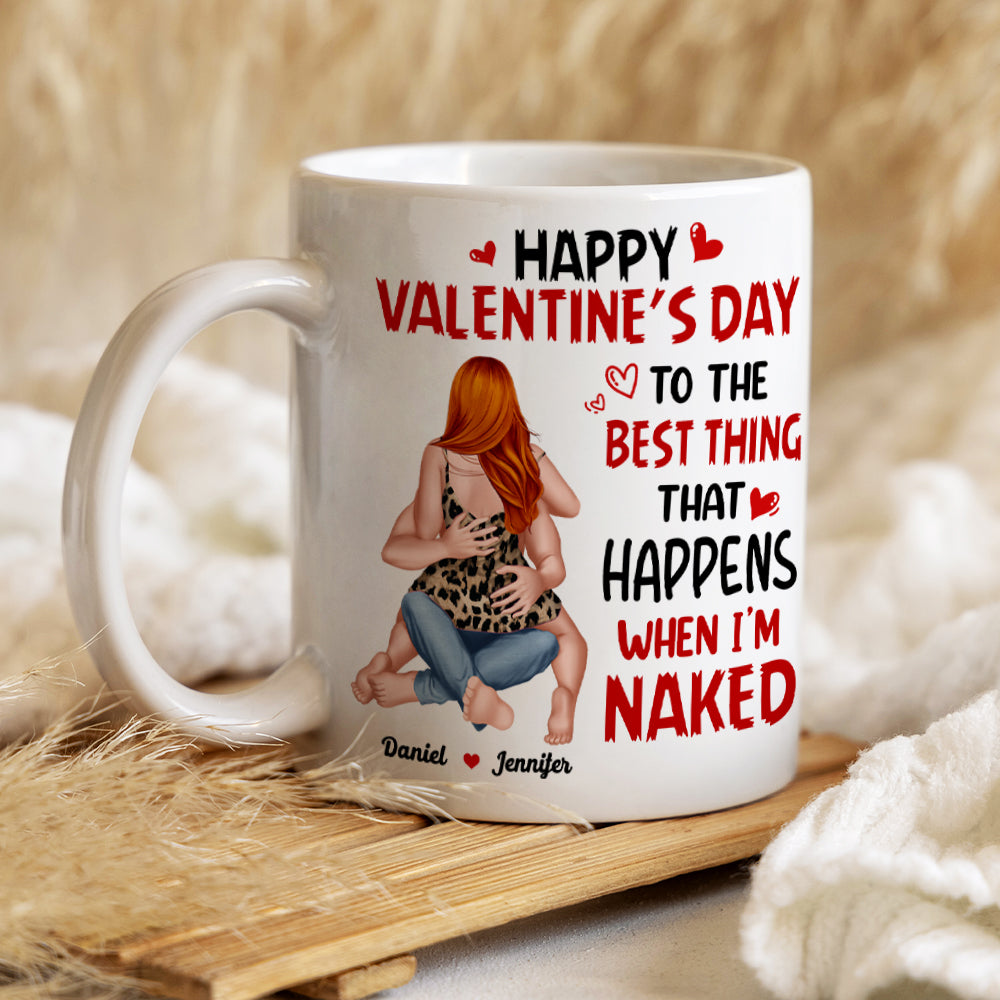 Personalized Couple Mug - Happy Valentine's Day Gift Coffee Mug PopCulturePrints