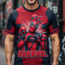 Load image into Gallery viewer, "The Heroic Dad: A Heartfelt Tribute to Fatherhood" - Personalized Dad Shirt - Perfect Gift for Dads, Grandpas, and Family AOP Products PopCulturePrints
