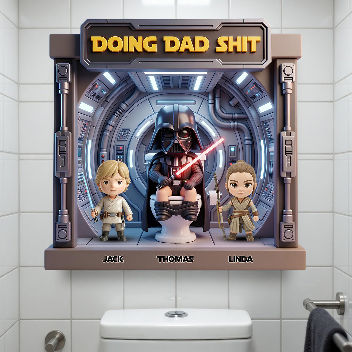 Funny Dad Squad - Personalized Metal Sign for Dads, Grandpas & More Metal Signs PopCulturePrints