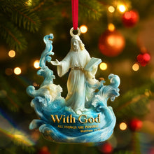 Load image into Gallery viewer, With God, All Things Are Possible - Personalized Acrylic Ornament for Christmas Ornament PopCulturePrints
