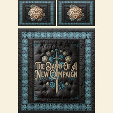 Load image into Gallery viewer, "The Dawn of a New Campaign", Unique Personalized Quilt Bed Set for Newlywed Gamers Bedding Set PopCulturePrints
