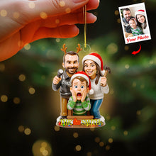 Load image into Gallery viewer, Capture Your Family&#39;s Joy with Our Custom Cartoon Family Ornament - Personalized Gift for All Occasions Ornament PopCulturePrints
