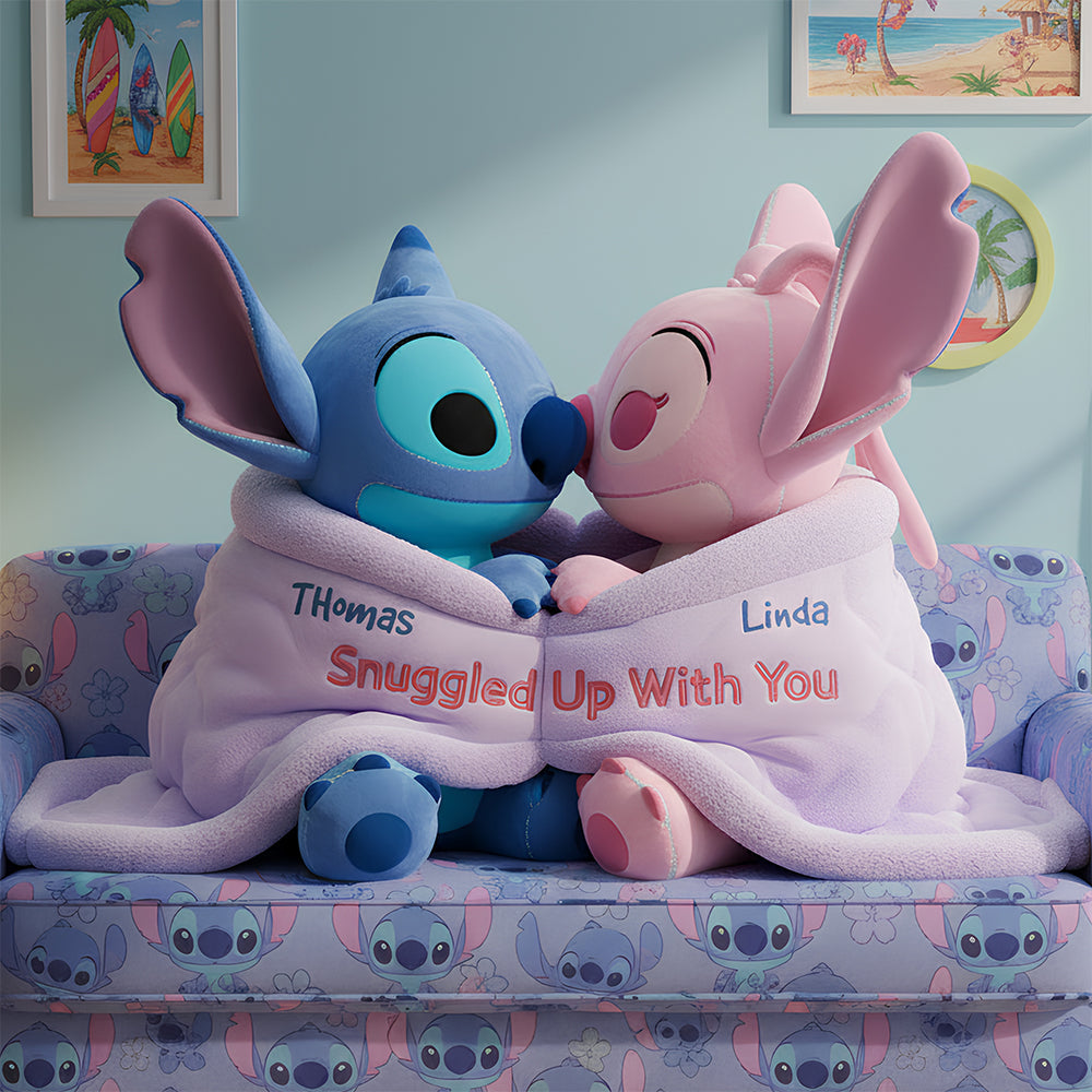 Snuggle Up Together - Personalized Experiment Pillow for Couples Pillow PopCulturePrints