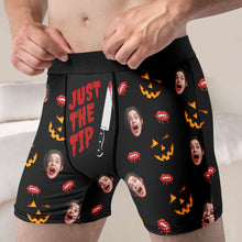 Load image into Gallery viewer, Personalized Halloween Boxer Briefs - Custom Photo Gift for Couples
