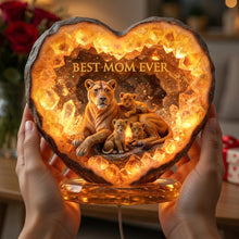 Load image into Gallery viewer, Best Lion Mom Ever - Personalized Acrylic Light Box for Mother's Day Gifts Light Box PopCulturePrints
