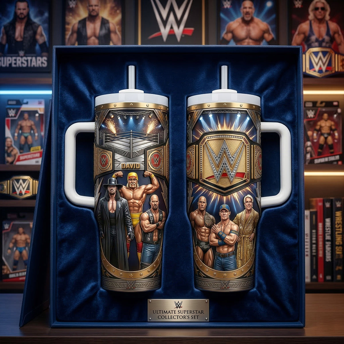 “Unleash Your Inner Champion!” - Arena Championship Fighter 40oz Tumbler - Personalized Gift for Any Wrestler Fan Tumbler Cup PopCulturePrints