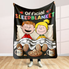Load image into Gallery viewer, Personalized Sleep Blanket for Couples - Cozy Cartoon Design Blanket PopCulturePrints
