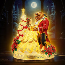 Load image into Gallery viewer, “A Love Story as Old as Time” - Dancing Couple Christmas Custom Shape Acrylic Light Box - Personalized Gifts for Couples Light Box PopCulturePrints
