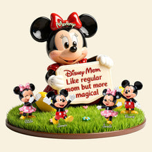 Load image into Gallery viewer, Disney Mom: Like Regular Mom But More Magical - Personalized Acrylic Plaque for Mother's Day, Grandma and More Shaped Plaques PopCulturePrints
