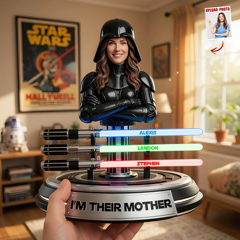 "I'm Their Mother" - Sci-Fi Mom Acrylic Plaque - Custom Personalized Gift for Moms and Grandmas Shaped Plaques PopCulturePrints