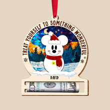 Load image into Gallery viewer, Personalized Christmas Money Holder Ornament for Kids - Cute Snowman
