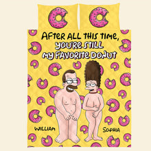 Load image into Gallery viewer, Personalized Naughty Cartoon Couple Quilt Bed Set | Fun &amp; Unique Valentine&#39;s Day Gifts Blanket PopCulturePrints
