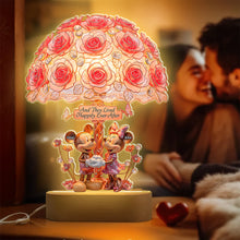 Load image into Gallery viewer, And They Lived Happily Ever After - Cartoon Couple LED Light | Personalized Gift for Couples Led Night Light PopCulturePrints
