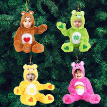 Load image into Gallery viewer, Personalized Kid&#39;s Christmas Photo Ornament - Cute Bear Costume Ornament PopCulturePrints
