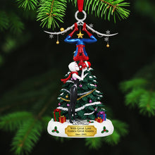 Load image into Gallery viewer, With Great Love Comes Great Kisses - Personalized Cheeky Kissing Couple Acrylic Ornament Ornament PopCulturePrints
