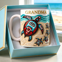 Load image into Gallery viewer, “Turtles Bring Love” - Personalized Turtle Grandma Coffee Mug - Unique Gift for Grandmas, Moms, and Loved Ones Coffee Mug PopCulturePrints
