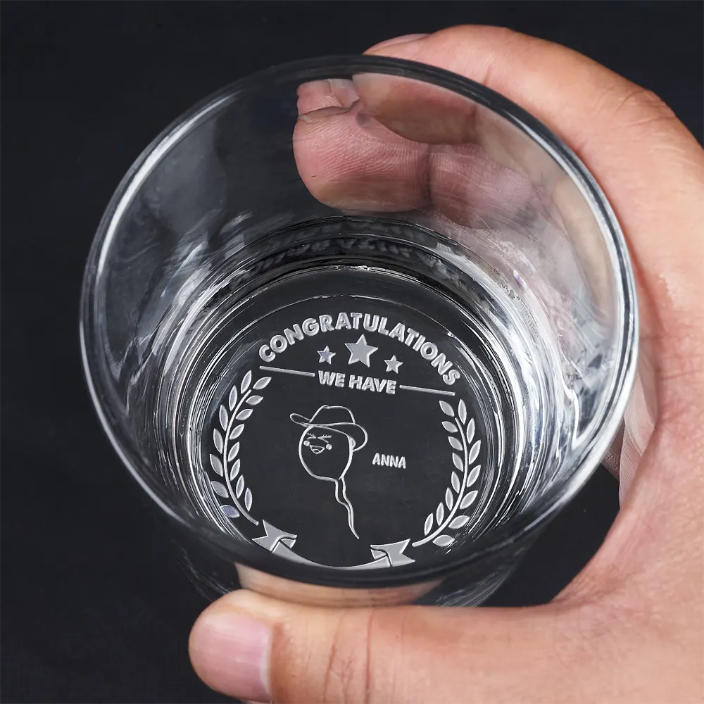 Congratulations! We Have Two Winners - Personalized Engraved Whiskey Glass Whiskey Glass PopCulturePrints