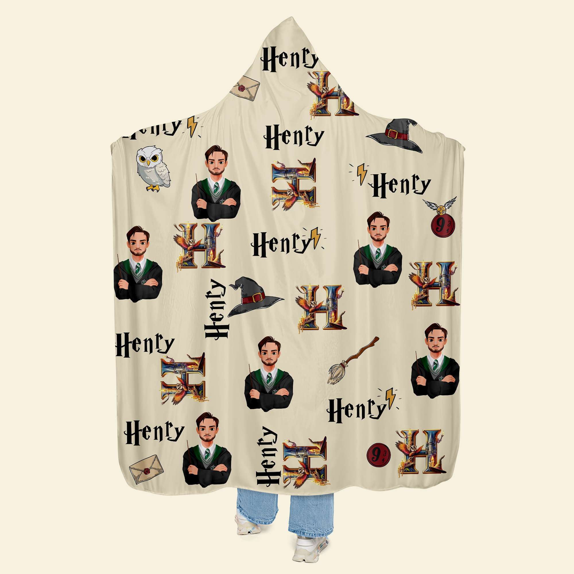 Personalized Wizarding World Blanket Hoodie - Magic Lovers