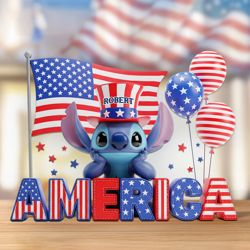 Celebrate Freedom – Independence Day Acrylic Plaque – Personalized Gift for Americans Shaped Plaques PopCulturePrints