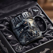 Load image into Gallery viewer, “Every Dad is a Superhero” - Bat Dad Coffee Mug - Personalized Gift for Dads, Grandpas &amp; Fathers Coffee Mug PopCulturePrints
