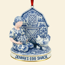 Load image into Gallery viewer, &quot;Embrace the Farm Life!&quot; - Personalized Chicken Farm Acrylic Ornament - Custom Gifts for Farmers, Hobbyists &amp; Animal Lovers Ornament PopCulturePrints
