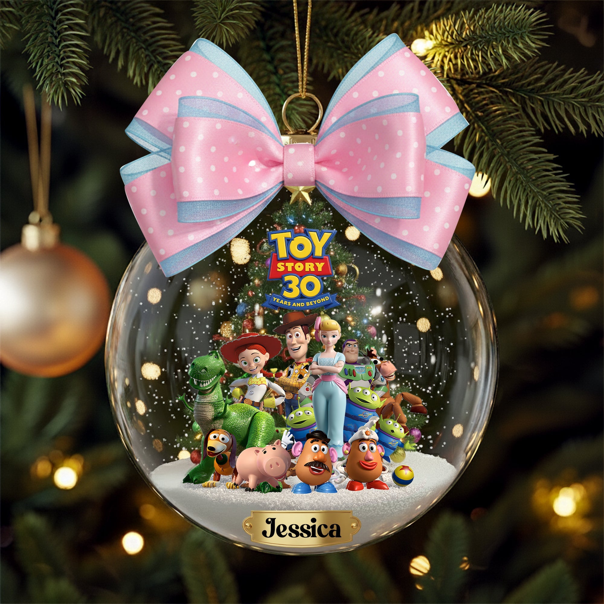 Celebrate 30 Years of Adventure – Personalized Toy Story Ornament - Perfect Gift for Disney Fans Ornament PopCulturePrints