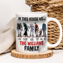 Load image into Gallery viewer, Customizable Horror Movie Character Family Mug Coffee Mug PopCulturePrints
