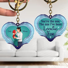 Load image into Gallery viewer, Personalized Couple Keychain - You&#39;re The One Gift Keychains PopCulturePrints
