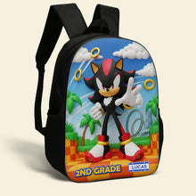 Load image into Gallery viewer, “Speed into Adventure!” Personalized Power Up Characters School Bag for Kids - Ideal Custom Gift for Birthdays and Back to School Backpack PopCulturePrints
