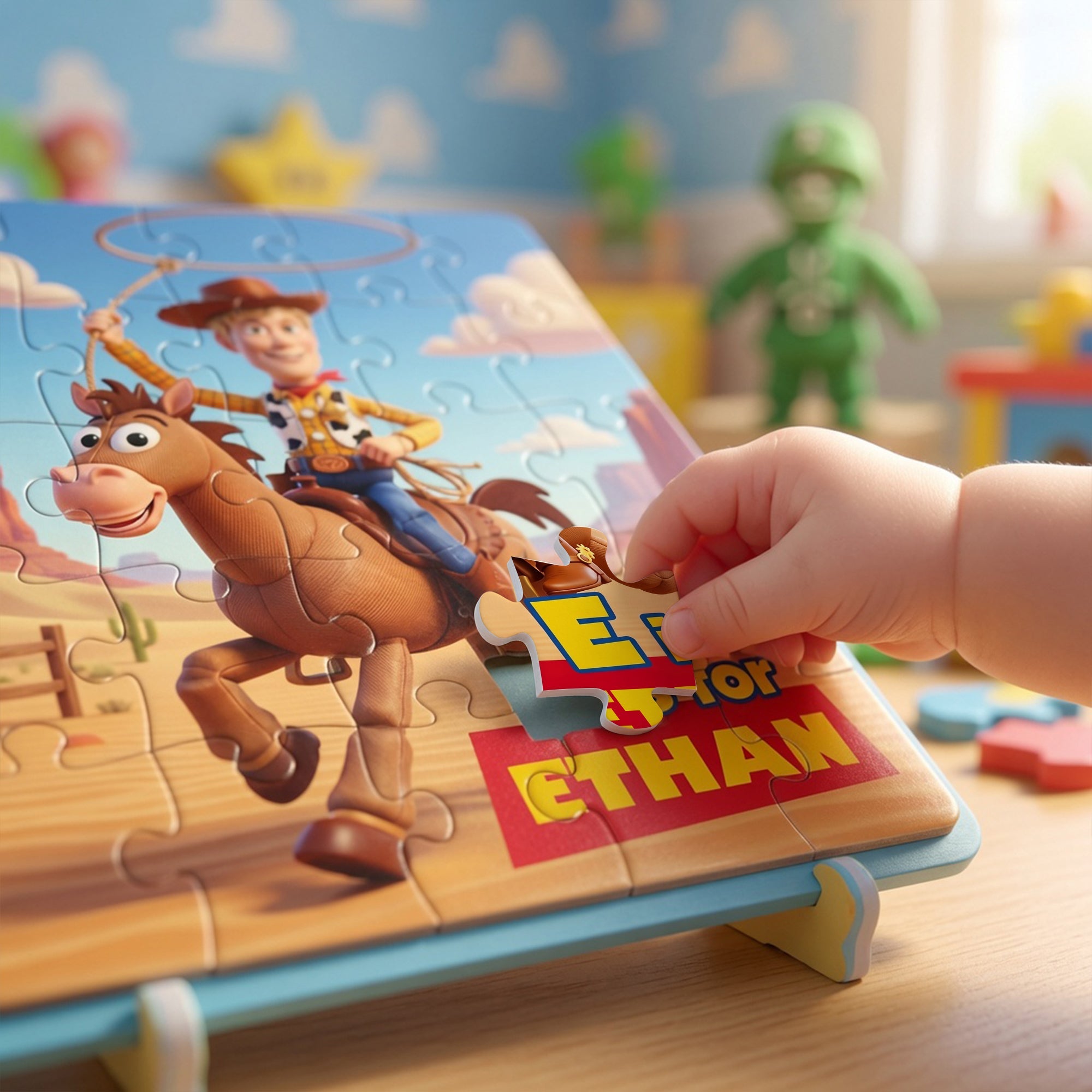 Personalized Cowboy Jigsaw Puzzle - A Fun Gift for Kids Who Love Adventure Jigsaw Puzzles PopCulturePrints
