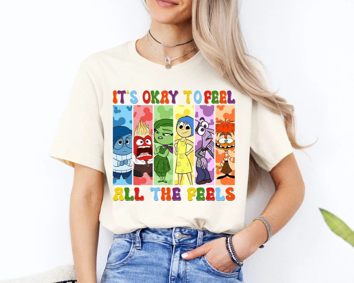 Personalized 'It's Okay to Feel All the Feels' T-Shirt