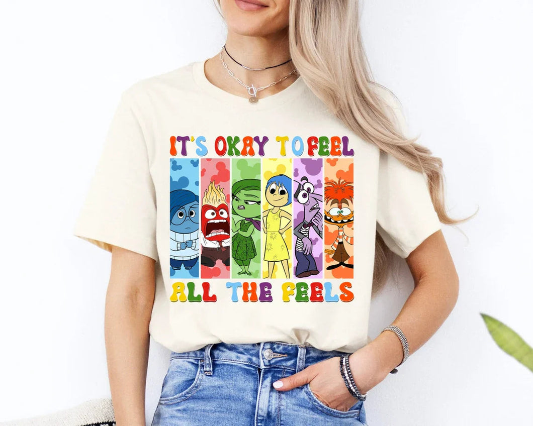 Personalized 'It's Okay to Feel All the Feels' T-Shirt